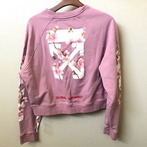 New Offwhite Cherry Blossom Sweatshirt 